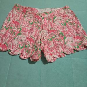 Lilly Pulitzer Buttercup Flamingo Shorts 000